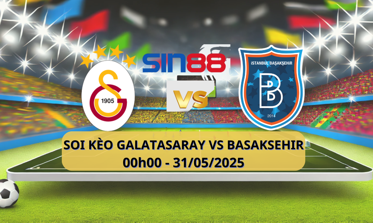 Banner trận đấu Galatasaray vs Başakşehir