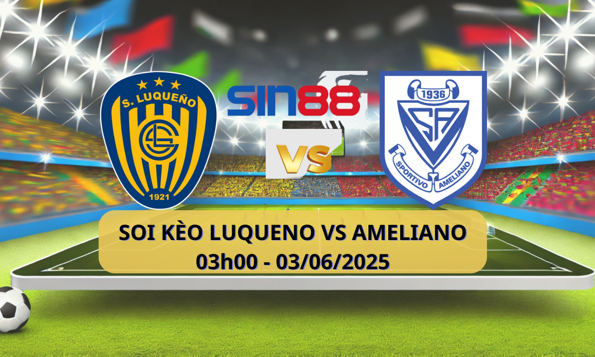 Banner trận đấu Luqueño vs Ameliano